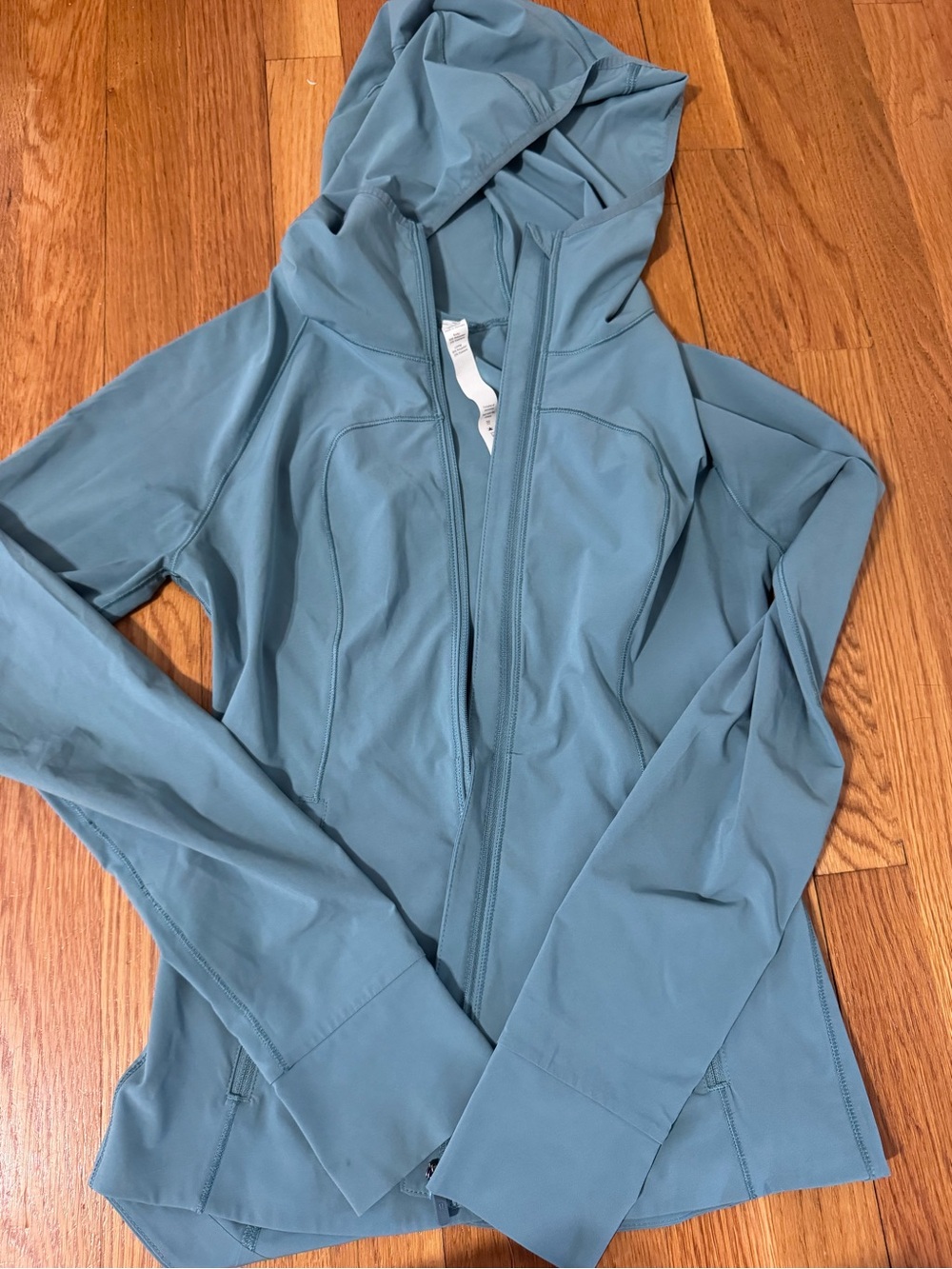 Lululemon Lightweight Hooded Jacket - Dusty Blue/Greeb